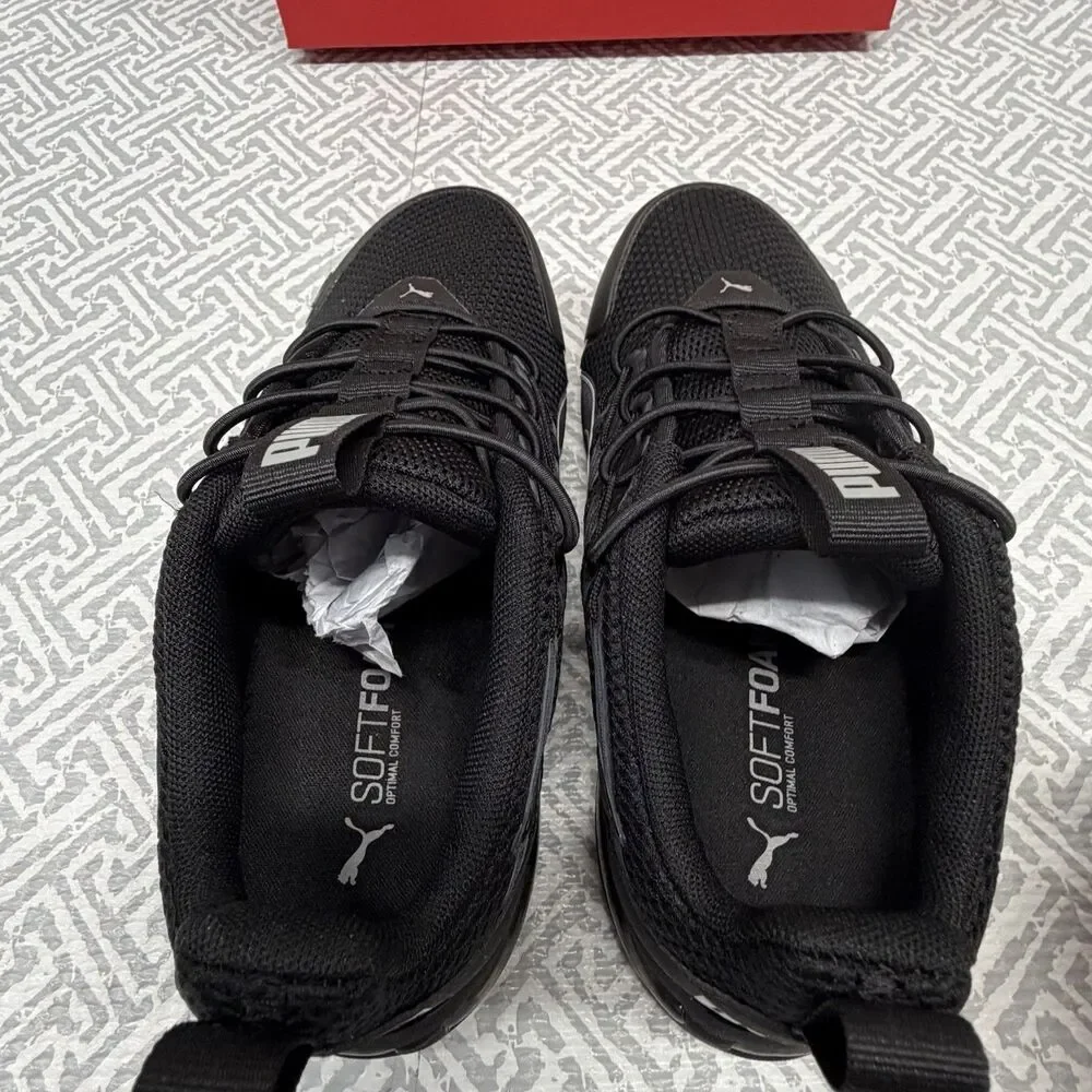 Puma Kids Voltaic Evo Fade AC PS Black Gray Shoes 312358-08 Size US 1C 1 EUR 32